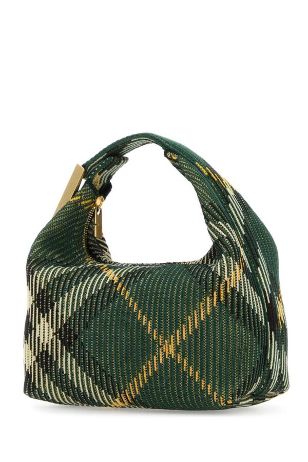 BURBERRY｜Embroidered Nylon Mini Peg Handbag