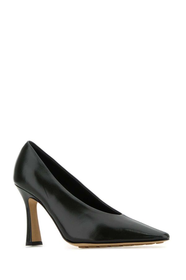 BOTTEGA VENETA｜Dark Green Leather Sofia Pump