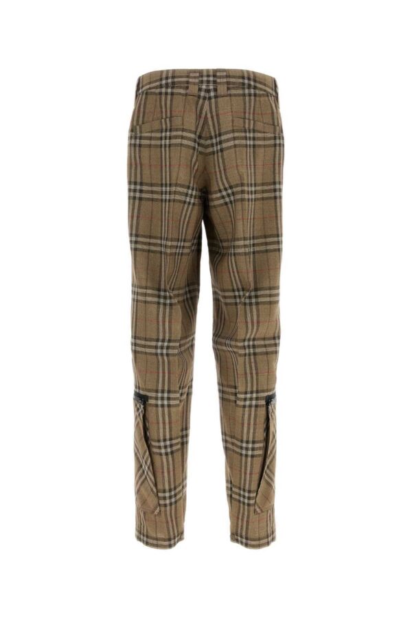 BURBERRY｜Embroidered Viscose Blend Cargo Pan