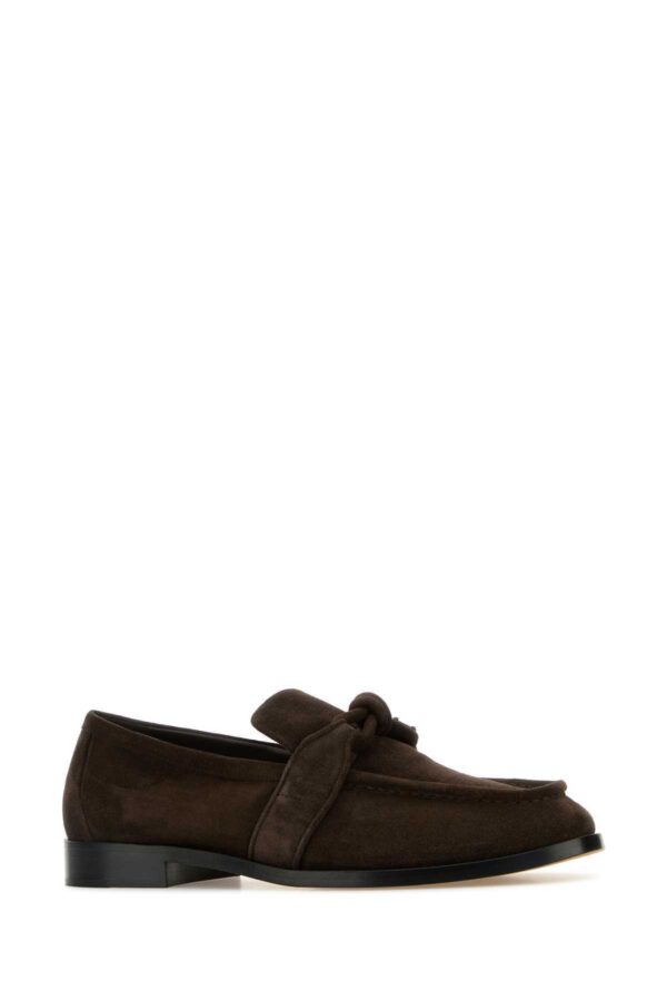 BOTTEGA VENETA｜Brown Suede Astaire Loafers