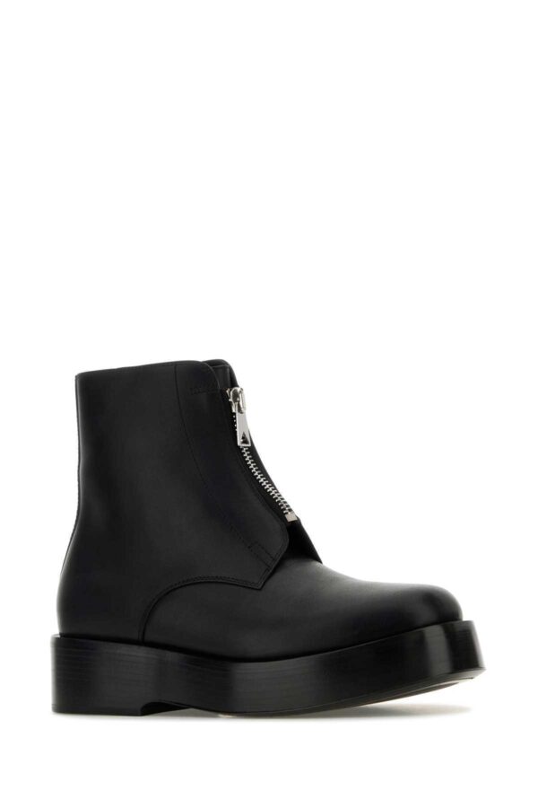 BOTTEGA VENETA｜Black Leather Torino Ankle Bo