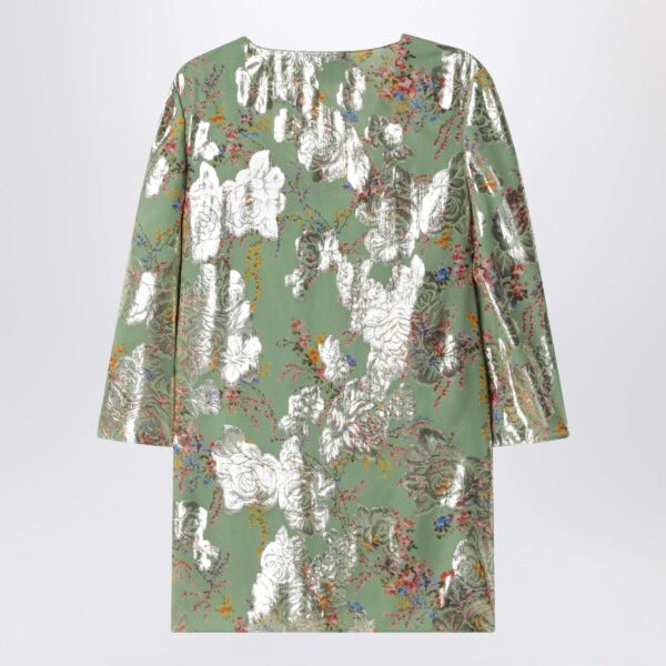 VALENTINO|Green Printed Lurex Shirt