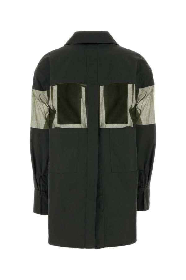 FENDI｜Olive Green Cotton Blend Jacket