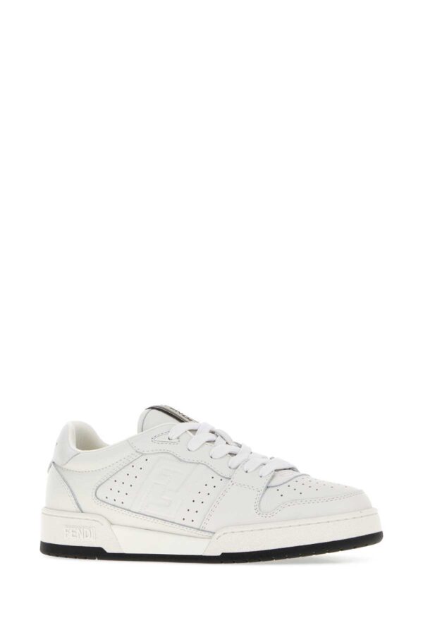 FENDI｜White Leather Match Sneakers
