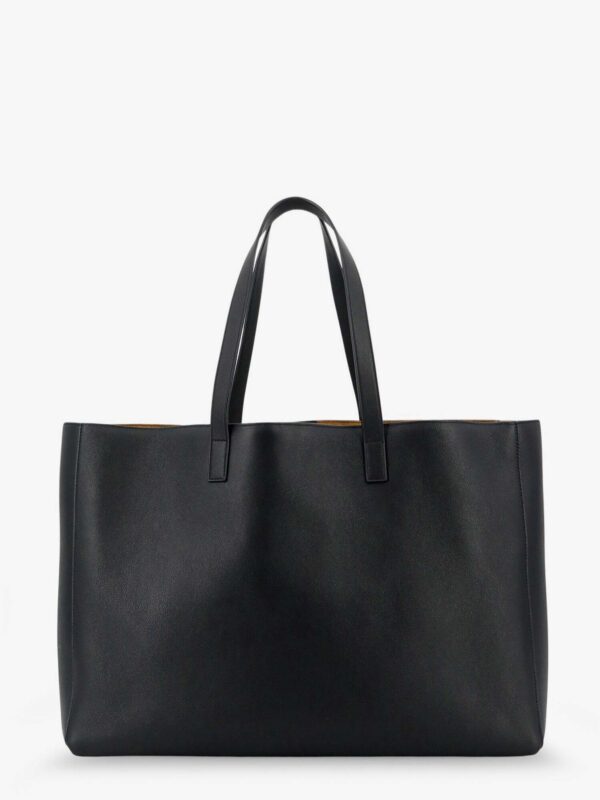 SAINT LAURENT|Leather Shopping Bag With Fron