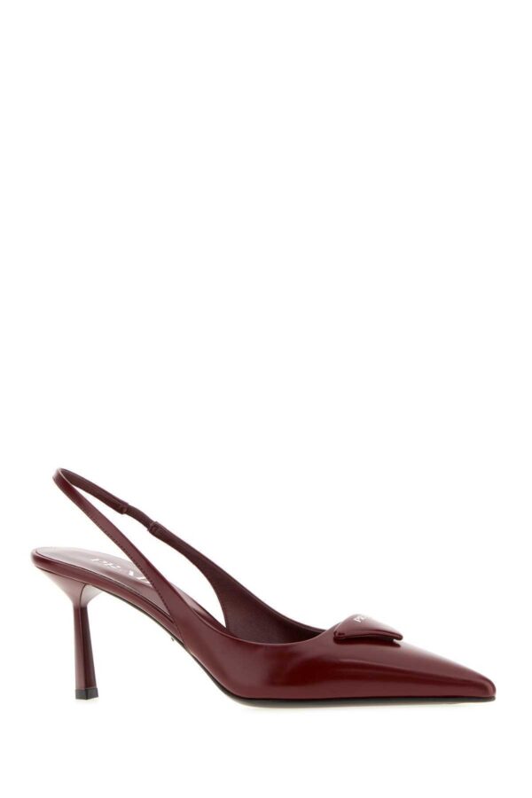 PRADA|Burgundy Leather Pumps