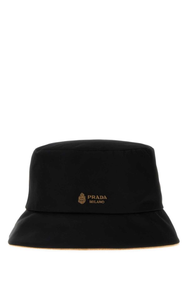 PRADA|Black Re-Nylon Reversible Bucket Hat