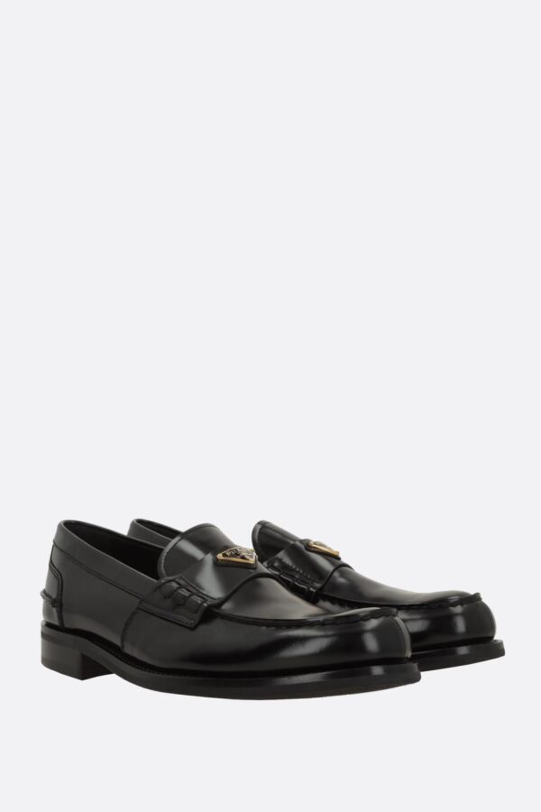 PRADA｜Brushed Leather Loafers