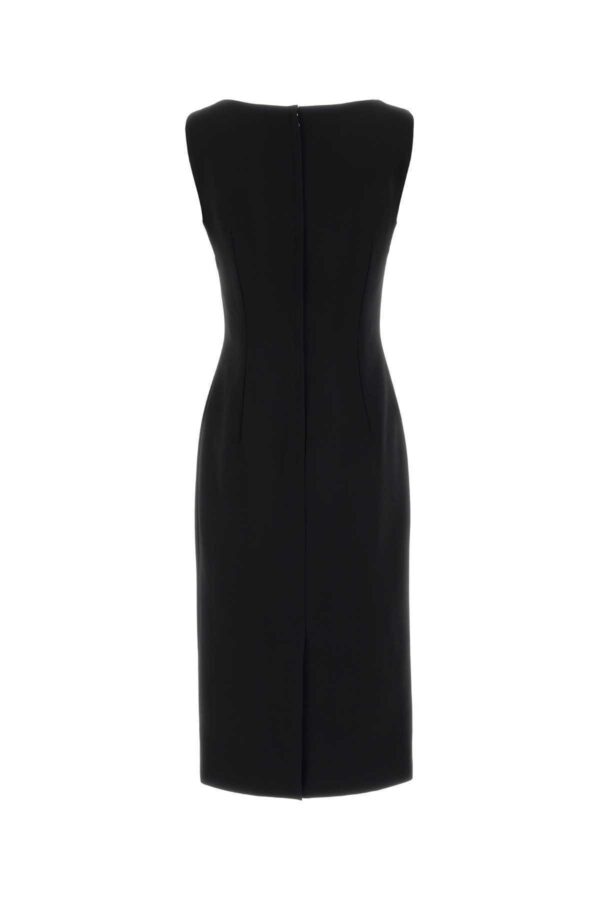 DOLCE & GABBANA｜Black Wool Dress