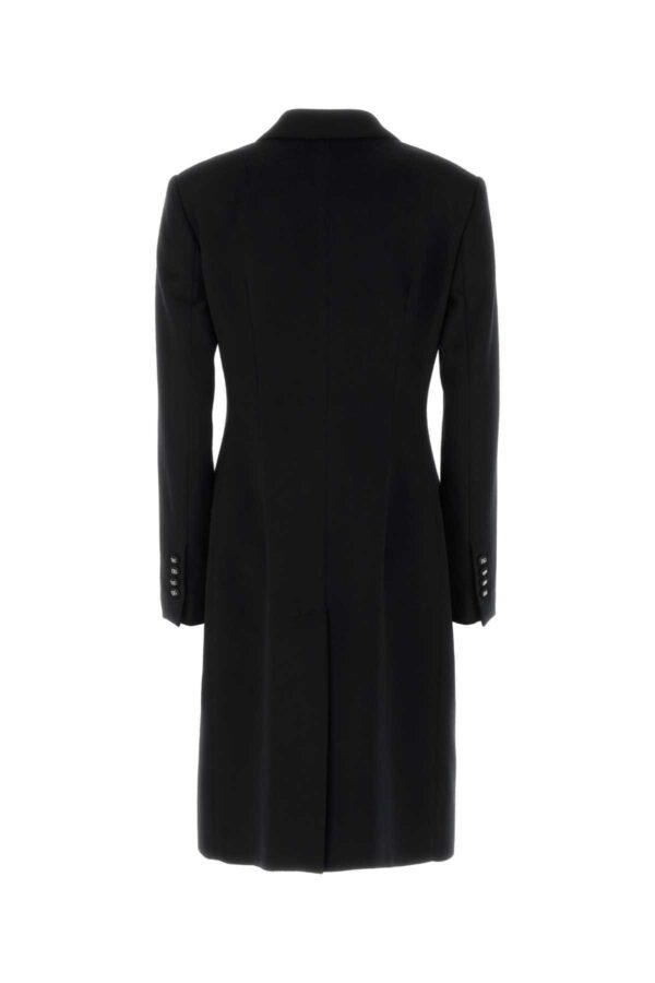 DOLCE & GABBANA｜Black Wool Coat