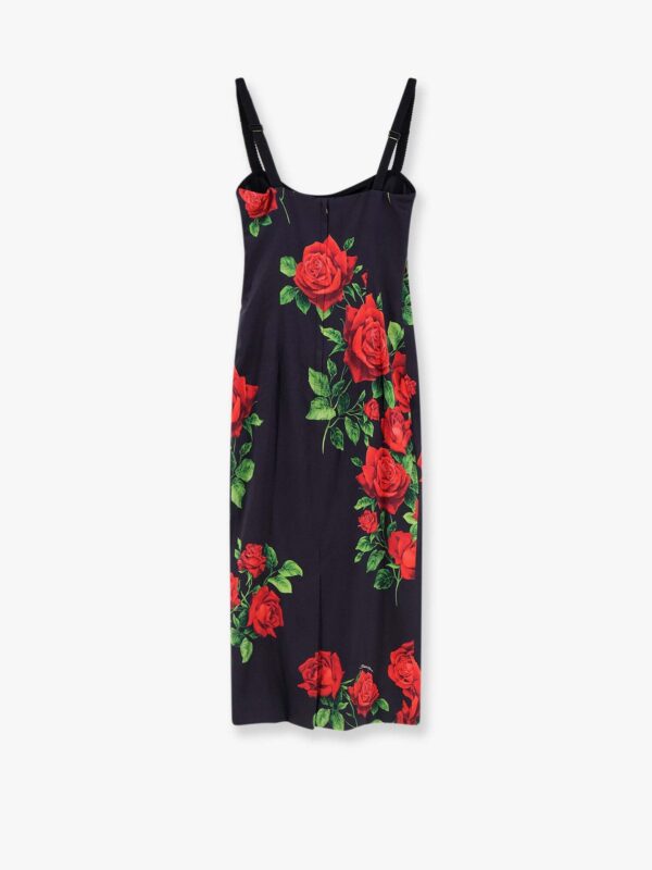 DOLCE & GABBANA｜Stretch Silk Dress With Icon