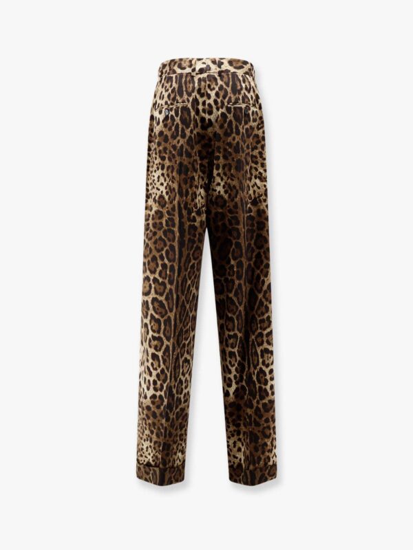 DOLCE & GABBANA｜Stretch Wool Trousers With A
